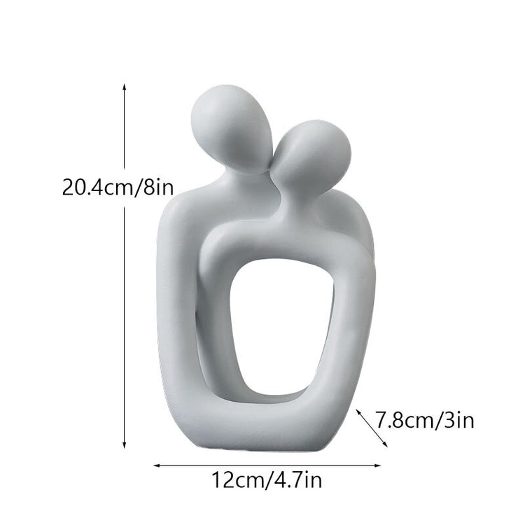 Herzausstein - Skulptur Abstrakt Couple II