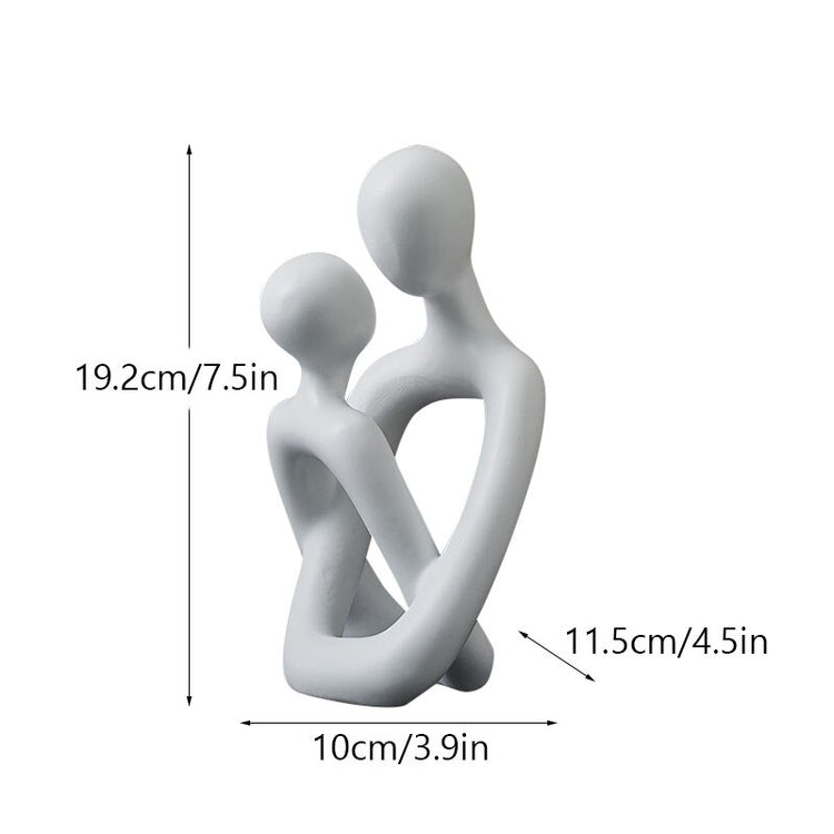 Herzausstein - Skulptur Abstrakt Couple II